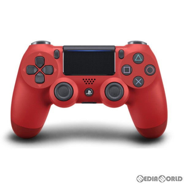 【中古即納】[ACC][PS4] ワイヤレスコントローラー DUALSHOCK4(デュアルショック4) マグマ・レッド SIE(CUH-ZCT2J11)(20161110)