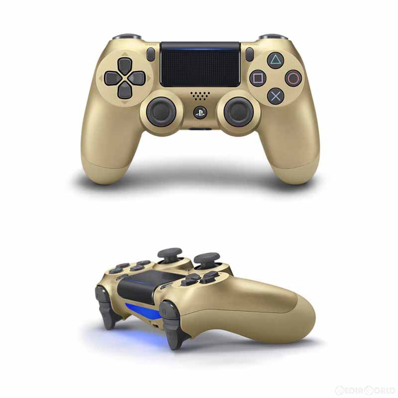 【中古即納】[ACC][PS4] ワイヤレスコントローラー デュアルショック4(DUALSHOCK4) ゴールド SIE(CUH-ZCT2J14)(20161215)