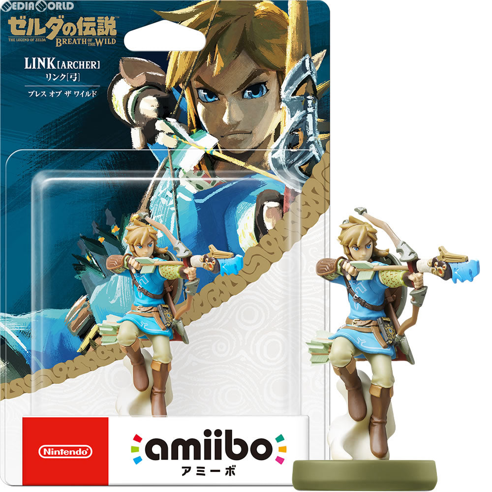 【中古即納】[お得品][表紙説明書なし][ACC][Switch] amiibo(アミーボ) リンク(弓)【ゼルダの伝説 ブレス オブ ザ ワイルド】(ゼルダの伝説シリーズ) 任天堂(NVL-C-AKAK)(20170303)