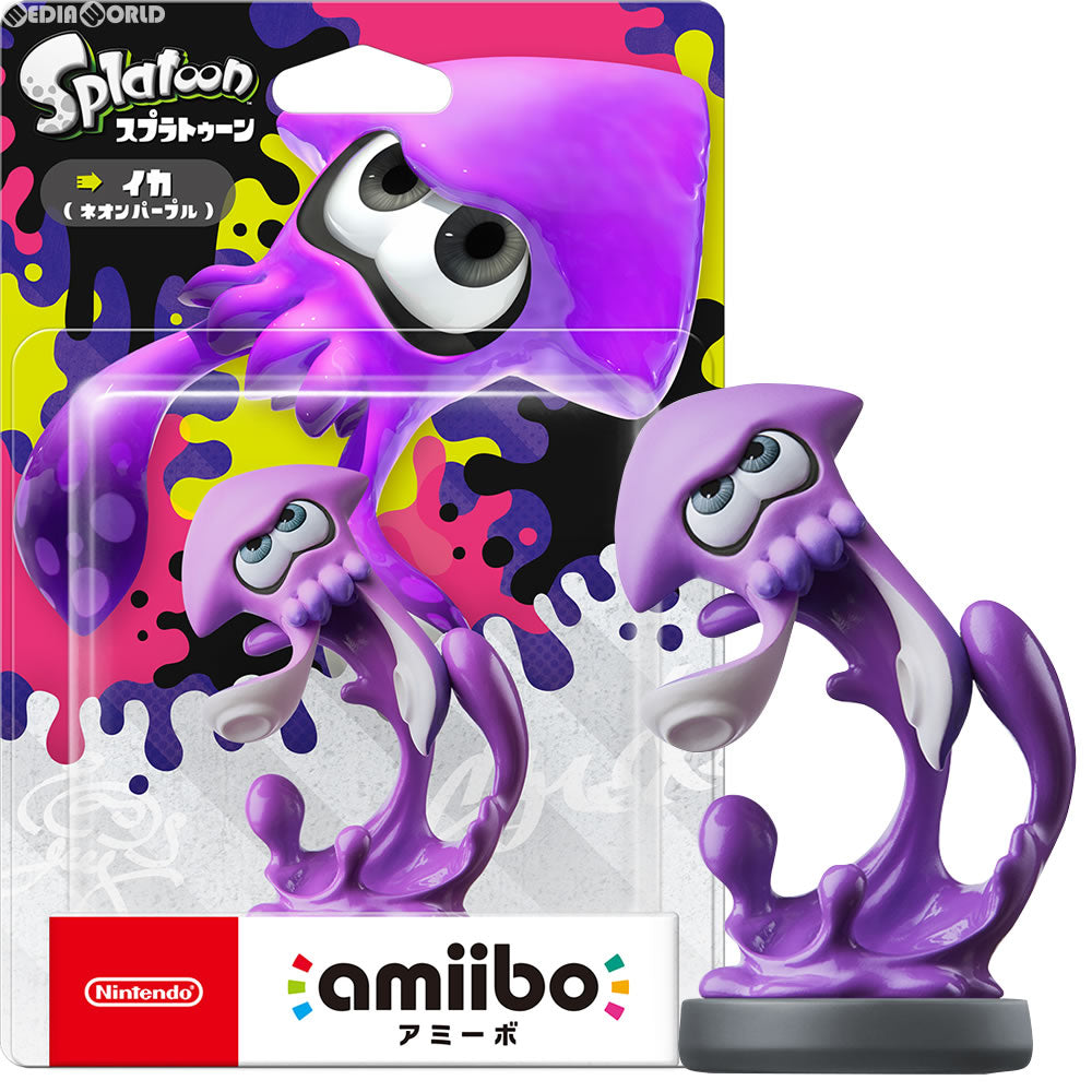 【新品】【お取り寄せ】[ACC][Switch] amiibo(アミーボ) イカ【ネオンパープル】(スプラトゥーンシリーズ) 任天堂(NVL-C-AEAL)(20170721)