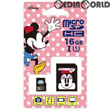 【新品】【お取り寄せ】[ACC][Switch] ディズニーmicroSDカード アダプターセット 16GB ミニー サイバーガジェット(EU-MSD16-MIN)(20170801)