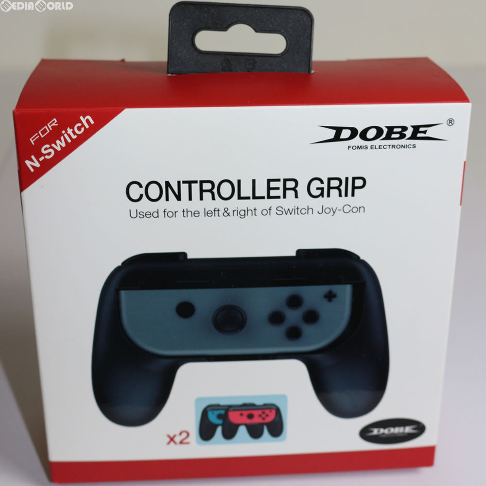 【中古即納】[ACC][Switch] Nintendo Switch Joy-Con(ニンテンドースイッチ ジョイコン) コントローラーグリップ 2個セット ブラック DOBE(TNS-851)(20170707)