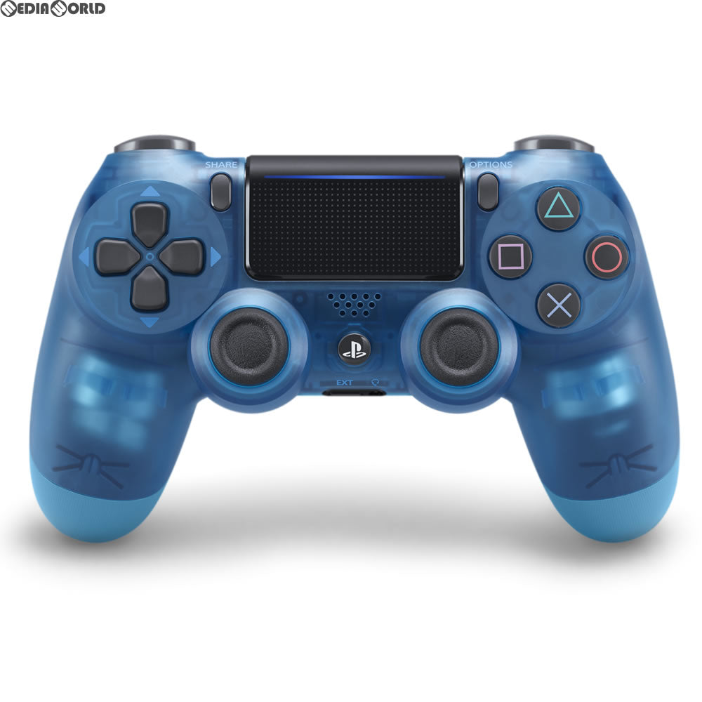 【中古即納】[ACC][PS4] ワイヤレスコントローラー デュアルショック4(DUALSHOCK4) ブルー・クリスタル SIE(CUH-ZCT2J19)(20171103)