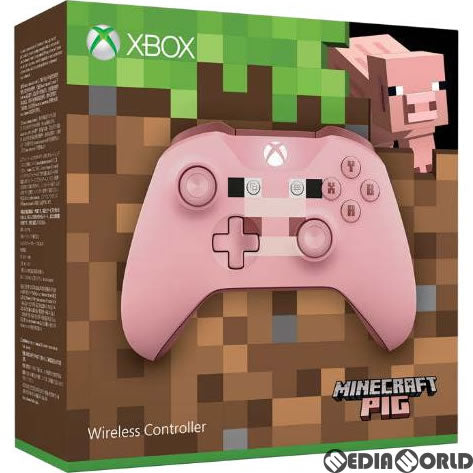 【中古即納】[ACC][XboxOne] Xbox ワイヤレス コントローラー(Minecraft Pig)(マインクラフト ピッグ) 日本マイクロソフト(WL3-00054)(20171005)