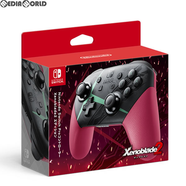 【中古即納】[お得品][表紙説明書なし][ACC][Switch] Nintendo Switch(ニンテンドースイッチ) Proコントローラー Xenoblade2エディション 任天堂(HAC-A-FSSKD)(20171201)
