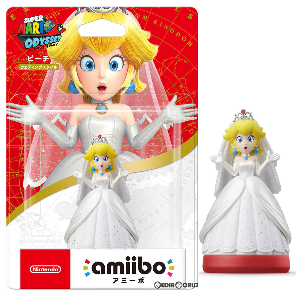 【中古即納】[ACC][3DS] amiibo(アミーボ) ピーチ【ウェディングスタイル】(スーパーマリオシリーズ) 任天堂(NVL-C-ABAU)(20171027)