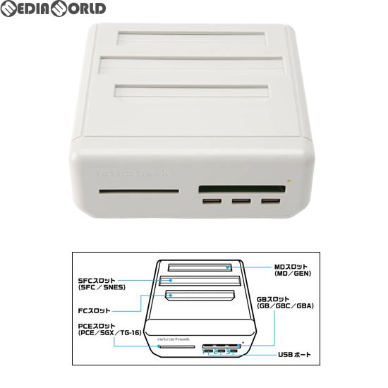 【新品】【お取り寄せ】[ACC][SFC] レトロフリーク用11機種対応カートリッジアダプター グレー サイバーガジェット(CY-RF-2)(20180831)