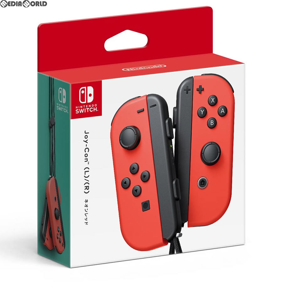 【中古即納】[ACC][Switch] マイニンテンドーストア限定 Joy-Con(L)/(R) ネオンレッド(ジョイコンL/R ネオンレッド) 任天堂(HAC-A-JABAA)(20171027)