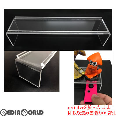 【新品】【お取り寄せ】[ACC][Switch] CYBER・アクリルフィギュアスタンド(amiibo用)(アミーボ用) サイバーガジェット(CY-NSAFS-CL)(20171201)