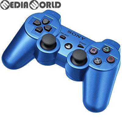 【中古即納】[ACC][PS3] ワイヤレスコントローラー デュアルショック3(DUALSHOCK3) スプラッシュ・ブルー SIE(CECH-ZC2JA1)(20111117)