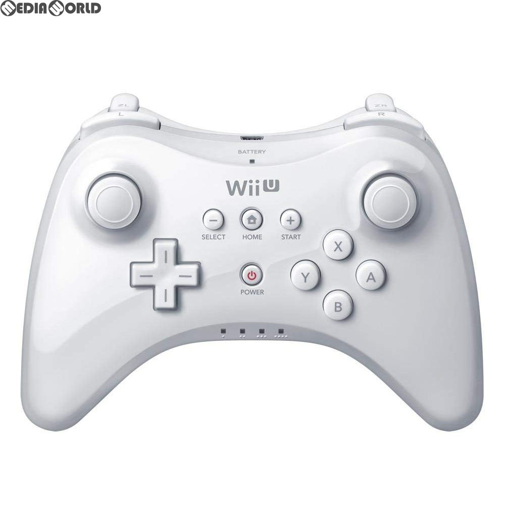 【中古即納】[お得品][表紙説明書なし][ACC][WiiU] (USB充電ケーブル無し) Wii U PROコントローラー Shiro 白 シロ 任天堂(WUP-A-RSWA)(20121208)