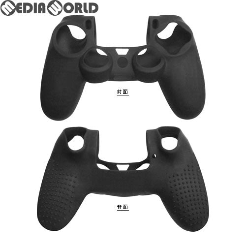 【新品】【お取り寄せ】[ACC][PS4] CYBER・コントローラーシリコンカバー スタッドタイプ(PS4用) ブラック サイバーガジェット(CY-P4CSCSD-BK)(20180731)
