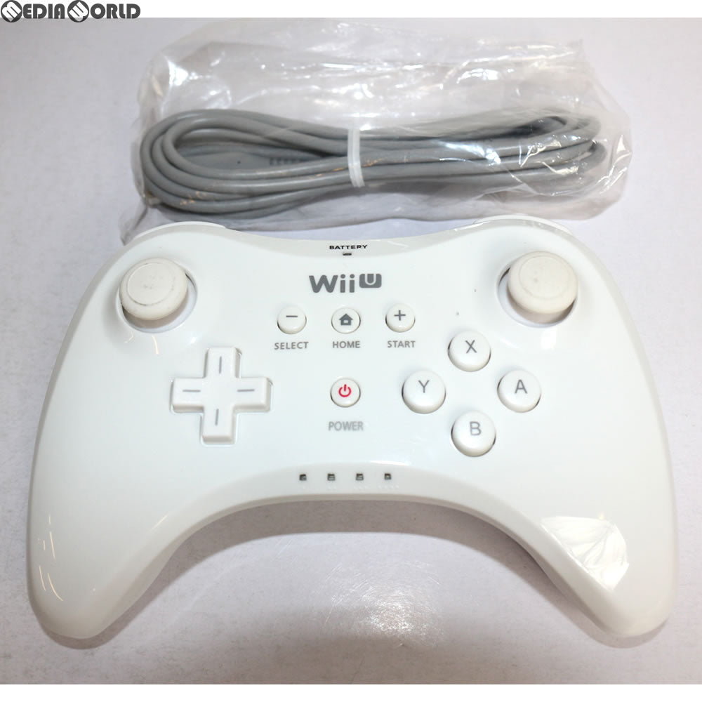 【中古即納】[ACC][WiiU] Wii U PROコントローラー Shiro 白 シロ 任天堂(海外版)(WUP-A-RSWA-USZ)(20121118)