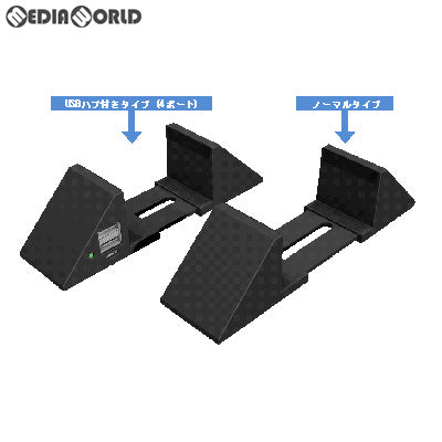 【新品】【お取り寄せ】[ACC][PS4] CYBER・USBハブ付きアジャスタブル縦置きスタンド(PS4/SWITCH用)(PS4/スイッチ用) ブラック サイバーガジェット(CY-P4ATST4H-BK)(20181130)