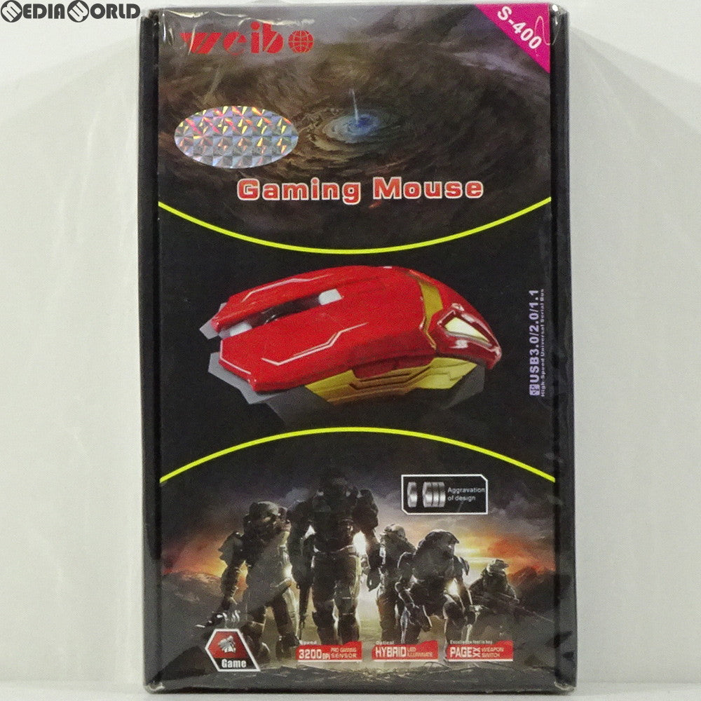 【中古即納】[ACC][PS4] Gaming Mous(ゲーミングマウス) BLACK(ブラック) Weibo(S-400)(20140930)