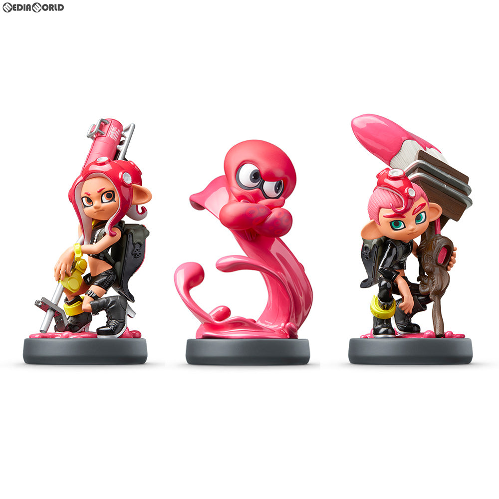 【中古即納】[ACC][Switch] amiibo(アミーボ) トリプルセット(タコガール/タコ/タコボーイ) スプラトゥーンシリーズ 任天堂(NVL-E-AE3E)(20181109)
