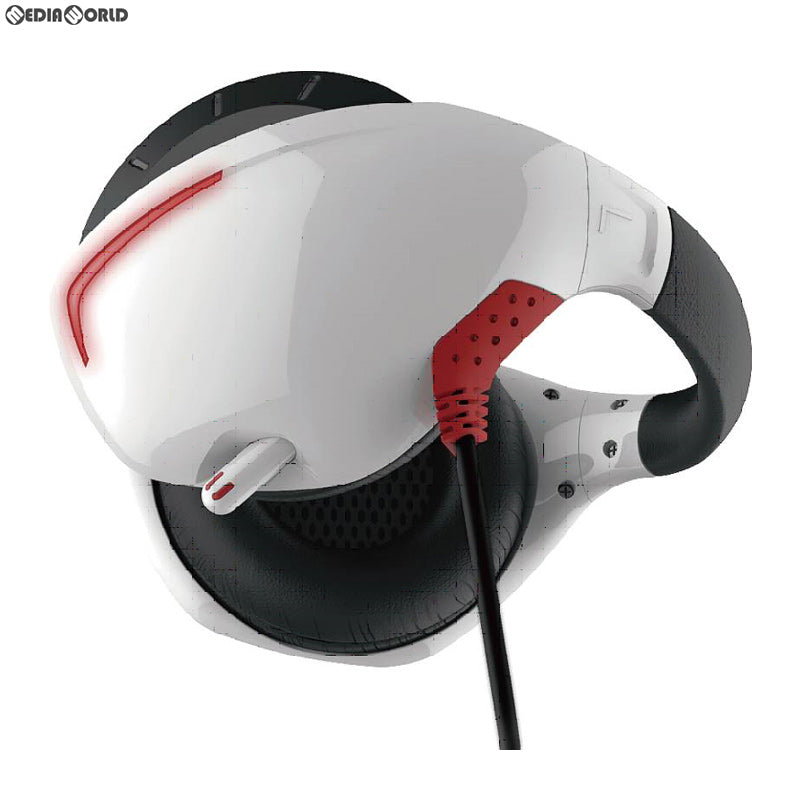 【新品】【お取り寄せ】[ACC][PS4] CYBER・マイク付きバックバンドヘッドホン(VR用) ホワイト×レッド サイバーガジェット(CY-VRMBHP-WR)(20181031)