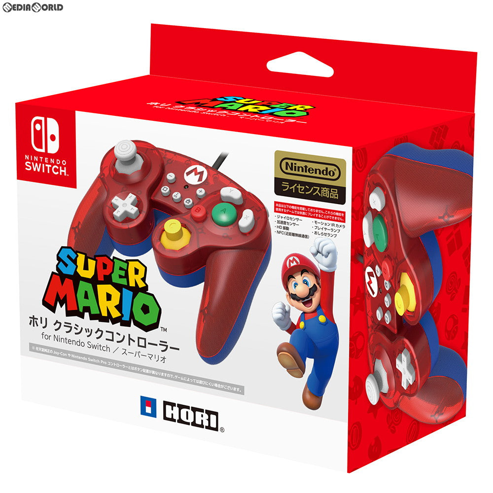 【新品】【お取り寄せ】[ACC][Switch] ホリ クラシックコントローラー for Nintendo Switch(ニンテンドースイッチ) スーパーマリオ HORI(NSW-107)(20181005)