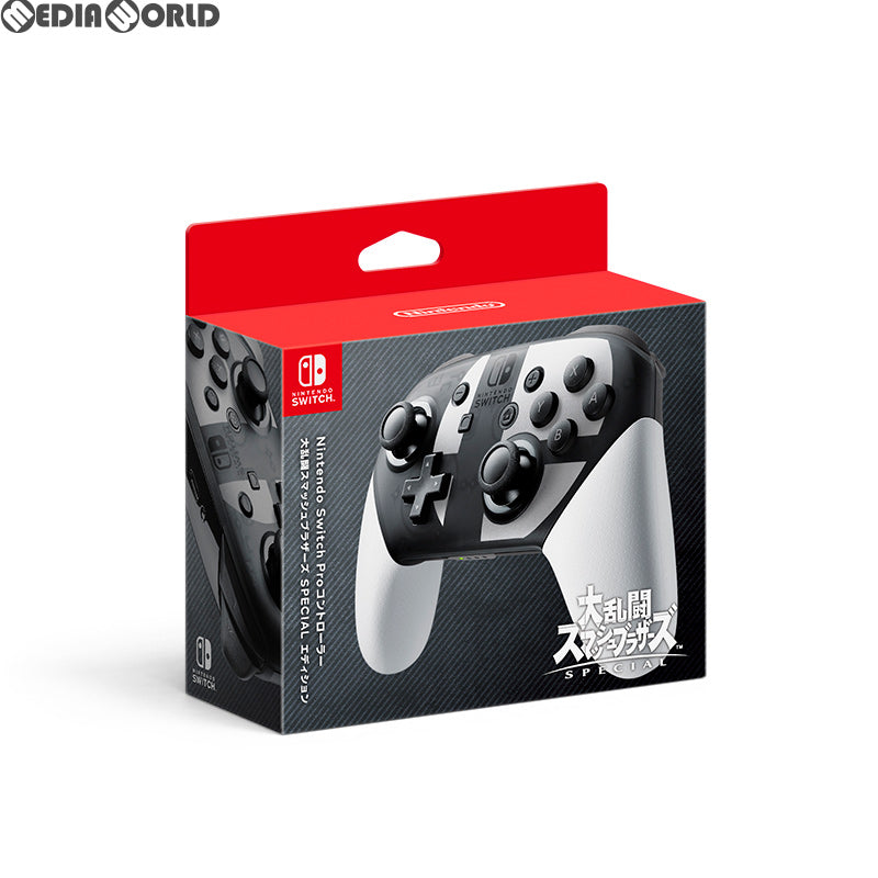 【中古即納】[お得品][表紙説明書なし][ACC][Switch] Nintendo Switch Proコントローラー(ニンテンドースイッチ プロコントローラー) 大乱闘スマッシュブラザーズ SPECIALエディション 任天堂(HAC-A-FSSKE)(20181116)