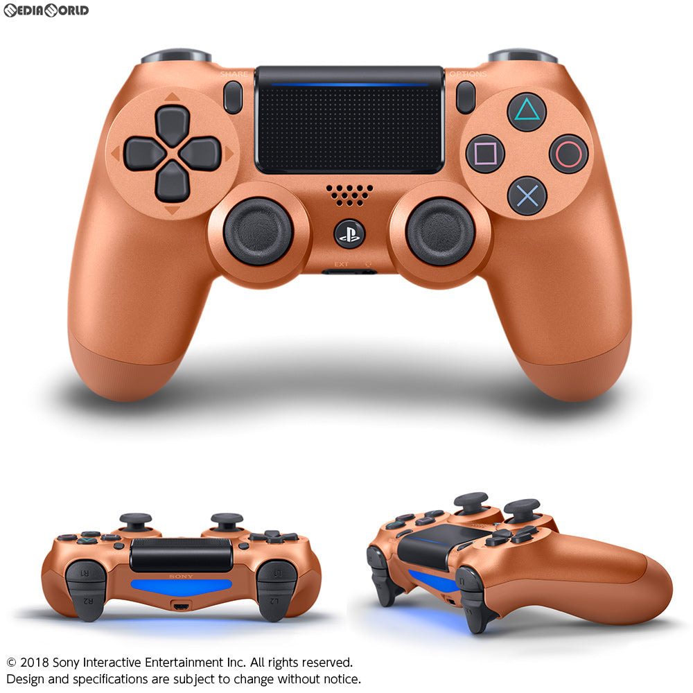 【中古即納】[お得品][表紙説明書なし][ACC][PS4] ワイヤレスコントローラー デュアルショック4(DUALSHOCK4) カッパー SIE(CUH-ZCT2J24)(20181121)