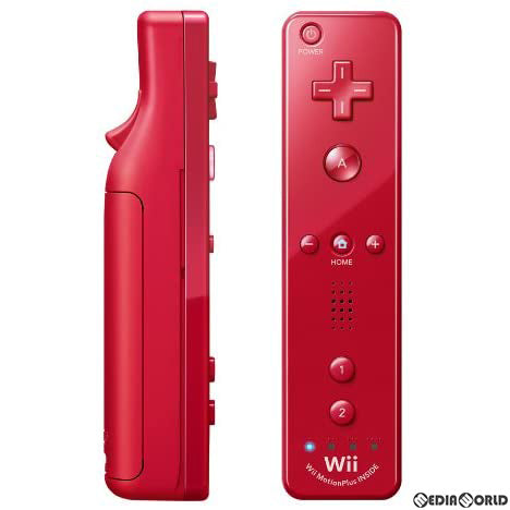 【中古即納】[お得品][表紙説明書なし][ACC][Wii] Wiiリモコンジャケット・専用ストラップ無し Wiiリモコンプラス(Wii Remote Plus) アカ(Wii/Wii U用) 任天堂(RVL-A-WRRA)(20101111)