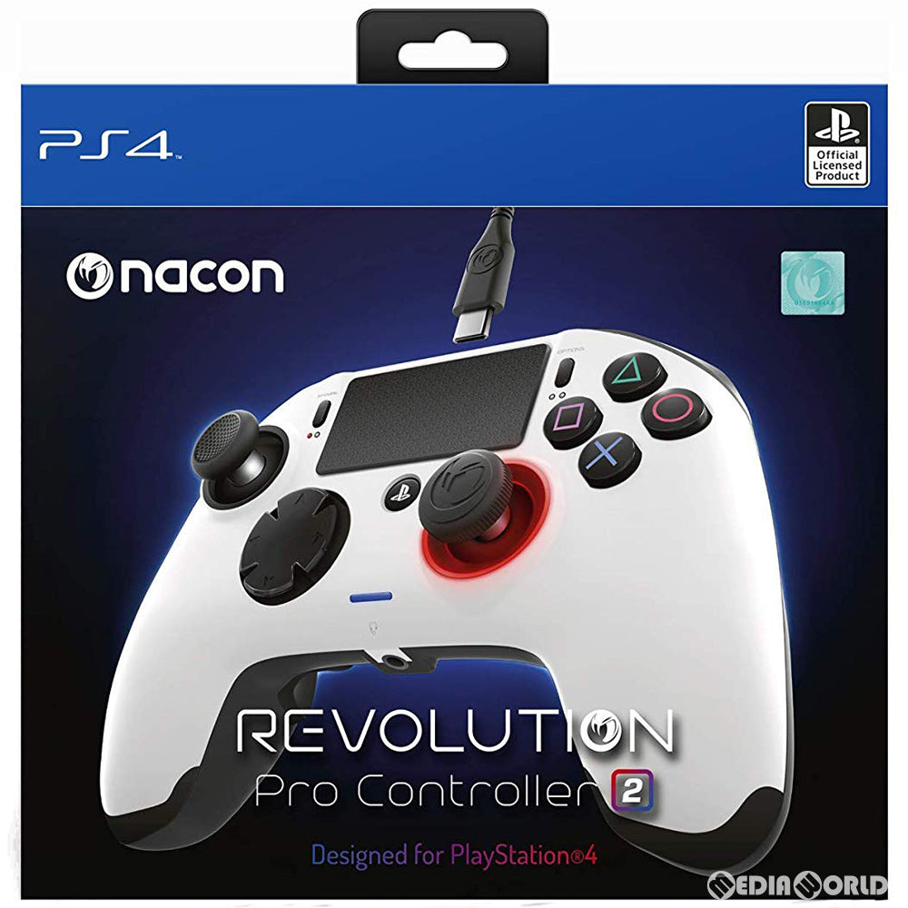 【中古即納】[ACC][PS4] レボリューション プロ コントローラー2(Revolution Pro Controller 2) ホワイト Bigben Interactive(BB-4431V201)(20181213)