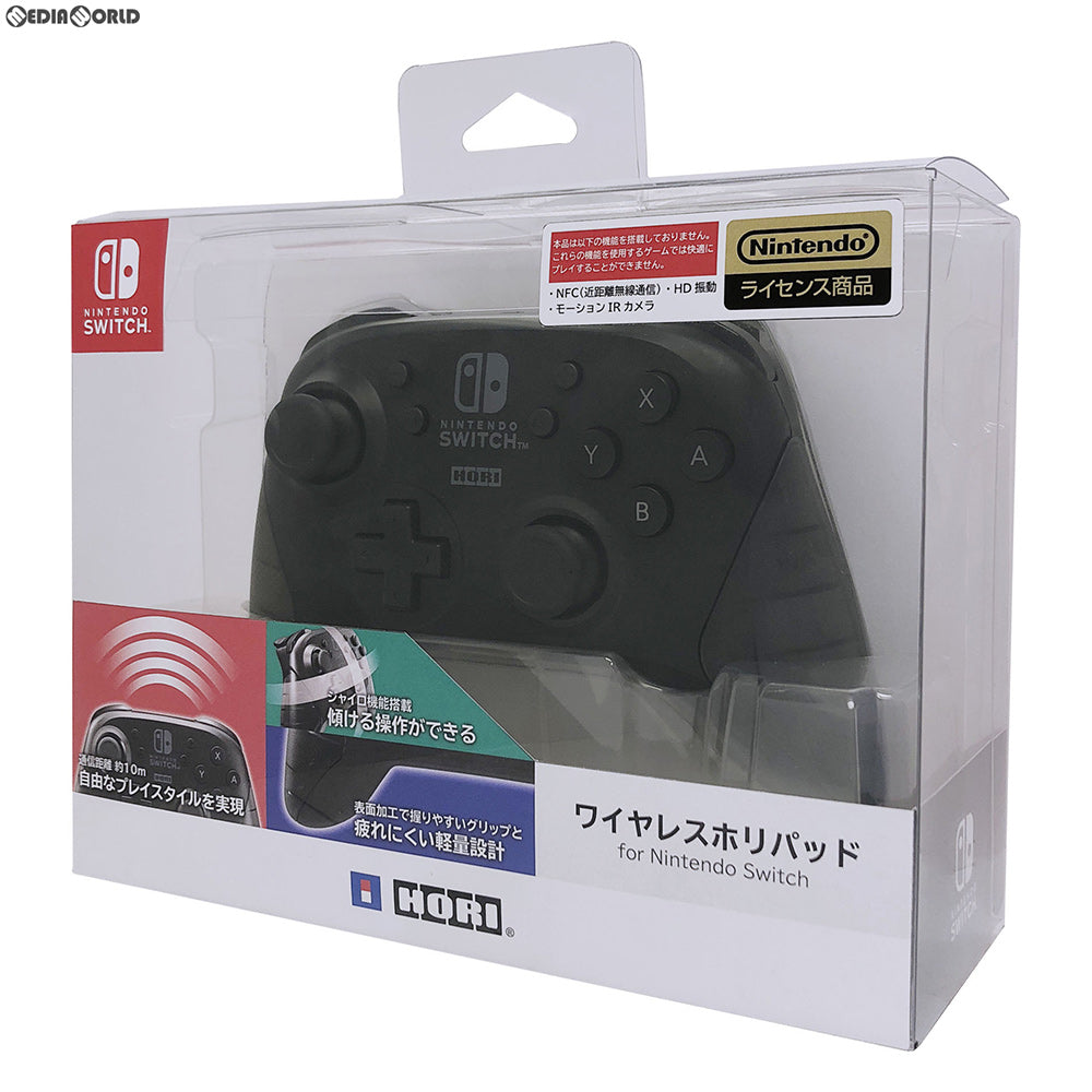 【新品】【お取り寄せ】[ACC][Switch] ワイヤレスホリパッド for Nintendo Switch(ニンテンドースイッチ) 任天堂ライセンス商品 HORI(NSW-077)(20181231)