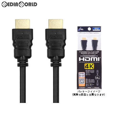 【中古即納】[ACC][PS4] CYBER・Premium HDMIケーブル 4K(PS4用) 1.5m ブラック サイバーガジェット(CY-PHMCE1.5R-BK)(20190331)