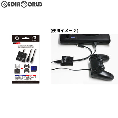 【新品】【お取り寄せ】[ACC][MD] (MD/PCE用)スーパーコンバーター(PS4/PS3用コントローラ対応) コロンバスサークル(CC-MLSCV-BK)(20190426)