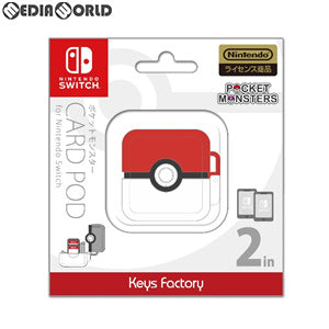 【新品】【お取り寄せ】[ACC][Switch] ポケットモンスター カードポッド for Nintendo Switch(ニンテンドースイッチ) モンスターボール キーズファクトリー(CCP-001-1)(20190725)
