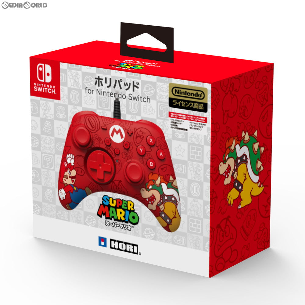 【新品】【お取り寄せ】[ACC][Switch] ホリパッド for Nintendo Switch(ニンテンドースイッチ) スーパーマリオ HORI(NSW-188)(20190930)