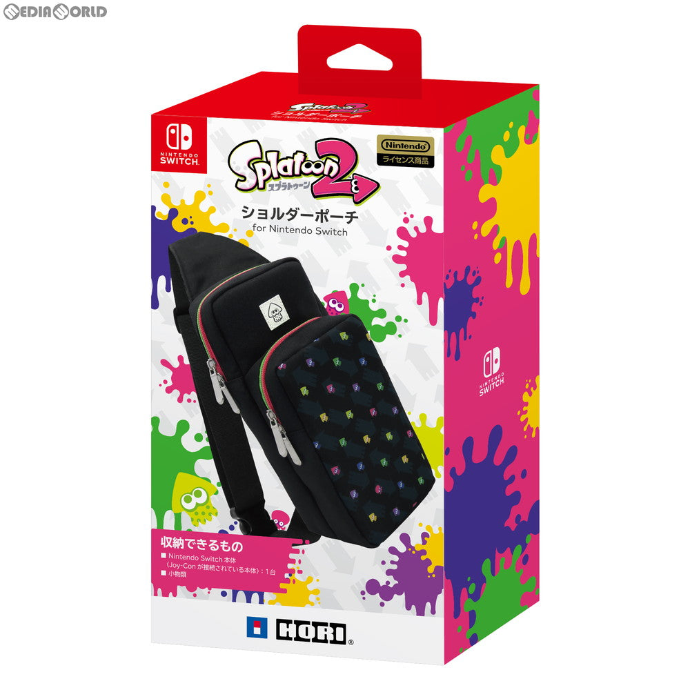 【中古即納】[ACC][Switch] Splatoon2(スプラトゥーン2) ショルダーポーチ for Nintendo Switch(ニンテンドースイッチ) HORI(NSW-187)(20190725)