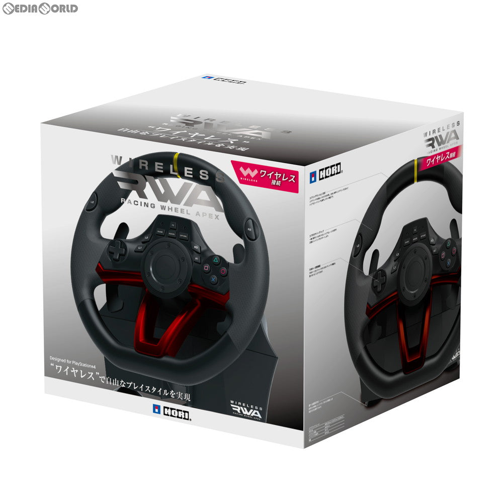 【新品】【お取り寄せ】[ACC][PS4] ワイヤレスレーシングホイールエイペックス for PlayStation4/PC HORI(PS4-142)(20190731)
