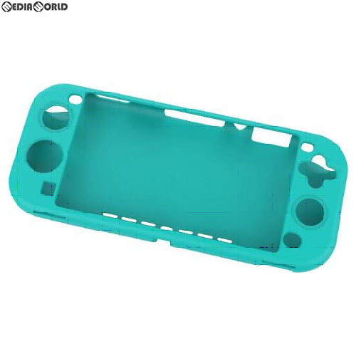 【新品】【お取り寄せ】[ACC][Switch] CYBER・シリコンカバー フラットタイプ(SWITCH Lite用)(スイッチライト用) ターコイズ サイバーガジェット(CY-NSLSC-TQ)(20190920)