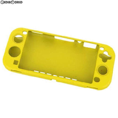 【新品】【お取り寄せ】[ACC][Switch] CYBER・シリコンカバー フラットタイプ(SWITCH Lite用)(スイッチライト用) イエロー サイバーガジェット(CY-NSLSC-YE)(20190920)