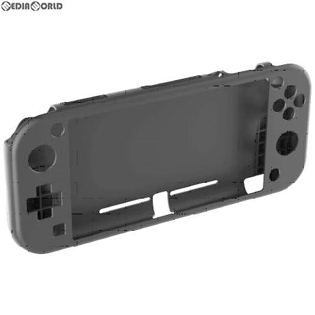 【新品】【お取り寄せ】[ACC][Switch] CYBER・シリコンカバー グリップタイプ(SWITCH Lite用)(スイッチライト用) ブラック サイバーガジェット(CY-NSLSCG-BK)(20190920)