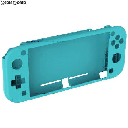 【新品】【お取り寄せ】[ACC][Switch] CYBER・シリコンカバー グリップタイプ(SWITCH Lite用)(スイッチライト用) ターコイズ サイバーガジェット(CY-NSLSCG-TQ)(20190920)