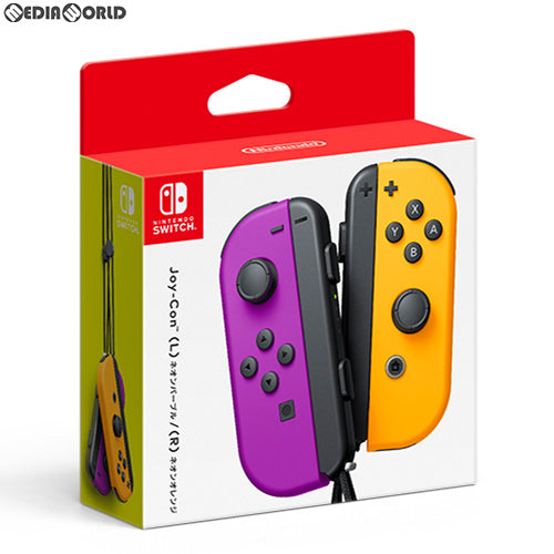 【中古即納】[ACC][Switch] Joy-Con(L) ネオンパープル/(R) ネオンオレンジ(ジョイコンL ネオンパープル/R ネオンオレンジ) 任天堂(HAC-A-JAQAA)(20191004)
