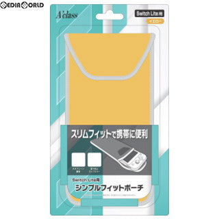 【中古即納】[ACC][Switch] Switch Lite用(スイッチライト用) シンプルフィットポーチ イエロー アクラス(SASP-0541)(20190920)