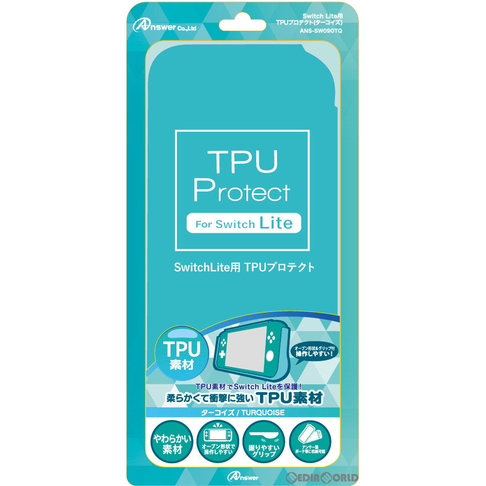 【新品】【お取り寄せ】[ACC][Switch] Switch Lite用(スイッチライト用) TPUプロテクト(ターコイズ) アンサー(ANS-SW090TQ)(20190920)