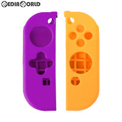 【新品】【お取り寄せ】[ACC][Switch] Switchジョイコン用(スイッチジョイコン用) シリコンプロテクト(パープル&オレンジ) アンサー(ANS-SW014PO)(20191010)