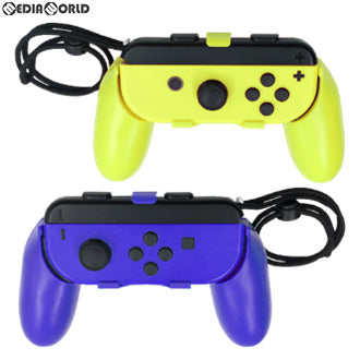 【新品】【お取り寄せ】[ACC][Switch] Switchジョイコン用(スイッチジョイコン用) プレイアップ グリップ(ブルー&イエロー) アンサー(ANS-SW069BY)(20191010)