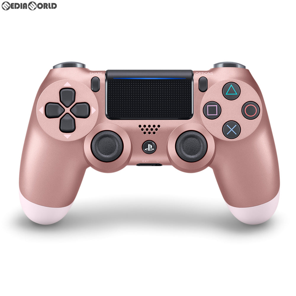 【中古即納】[お得品][表紙説明書なし][ACC][PS4] ワイヤレスコントローラー DUALSHOCK4(デュアルショック4) ローズ・ゴールド SIE(CUH-ZCT2J27)(20190906)