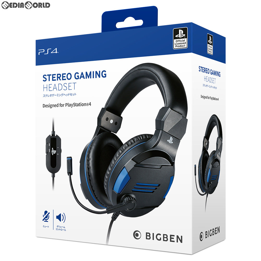 【新品】【お取り寄せ】[ACC][PS4] ステレオ ゲーミング ヘッドセット(Stereo Gaming Headset) Bigben Interactive(BB-4480)(20190906)