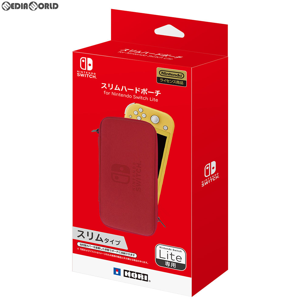 【中古即納】[ACC][Switch] スリムハードポーチ for Nintendo Switch Lite(ニンテンドースイッチライト) レッド HORI(NS2-049)(20190920)