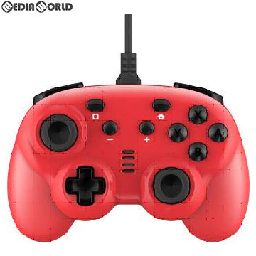 【新品】【お取り寄せ】[ACC][Switch] CYBER・ジャイロコントローラー ミニ 有線タイプ(SWITCH用)(スイッチ用) レッド サイバーガジェット(CY-NSGYCMW-RE)(20191031)
