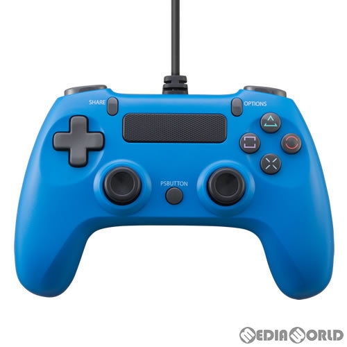 【中古即納】[ACC][PS4] CYBER・ワイヤードコントローラー ライト(PS4/SWITCH用) ブルー サイバーガジェット(CY-NSP4WCL-BL)(20191231)