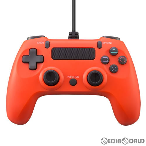 【新品】【お取り寄せ】[ACC][PS4] CYBER・ワイヤードコントローラー ライト(PS4/SWITCH用) レッド サイバーガジェット(CY-NSP4WCL-RE)(20191231)