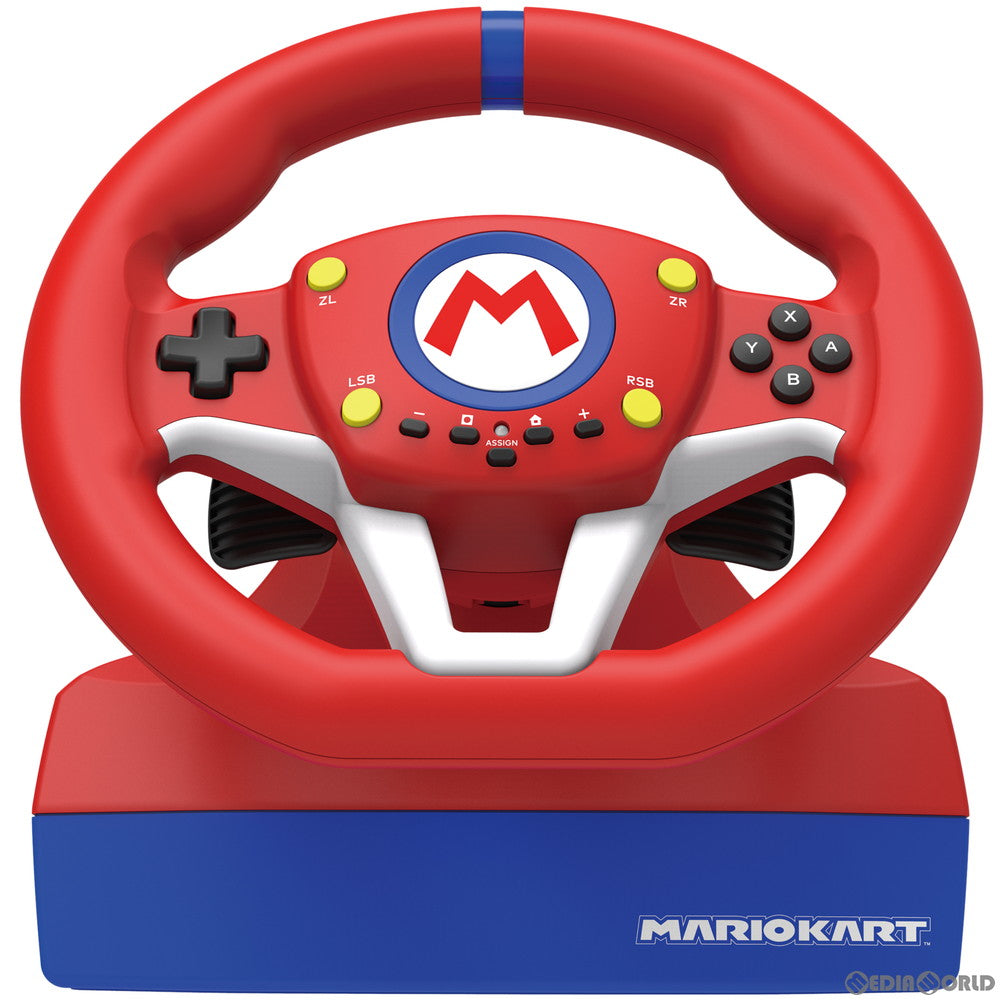 【中古即納】[お得品][表紙説明書なし][ACC][Switch] マリオカートレーシングホイール for Nintendo Switch(ニンテンドースイッチ) 任天堂ライセンス商品 HORI(NSW-204)(20191130)