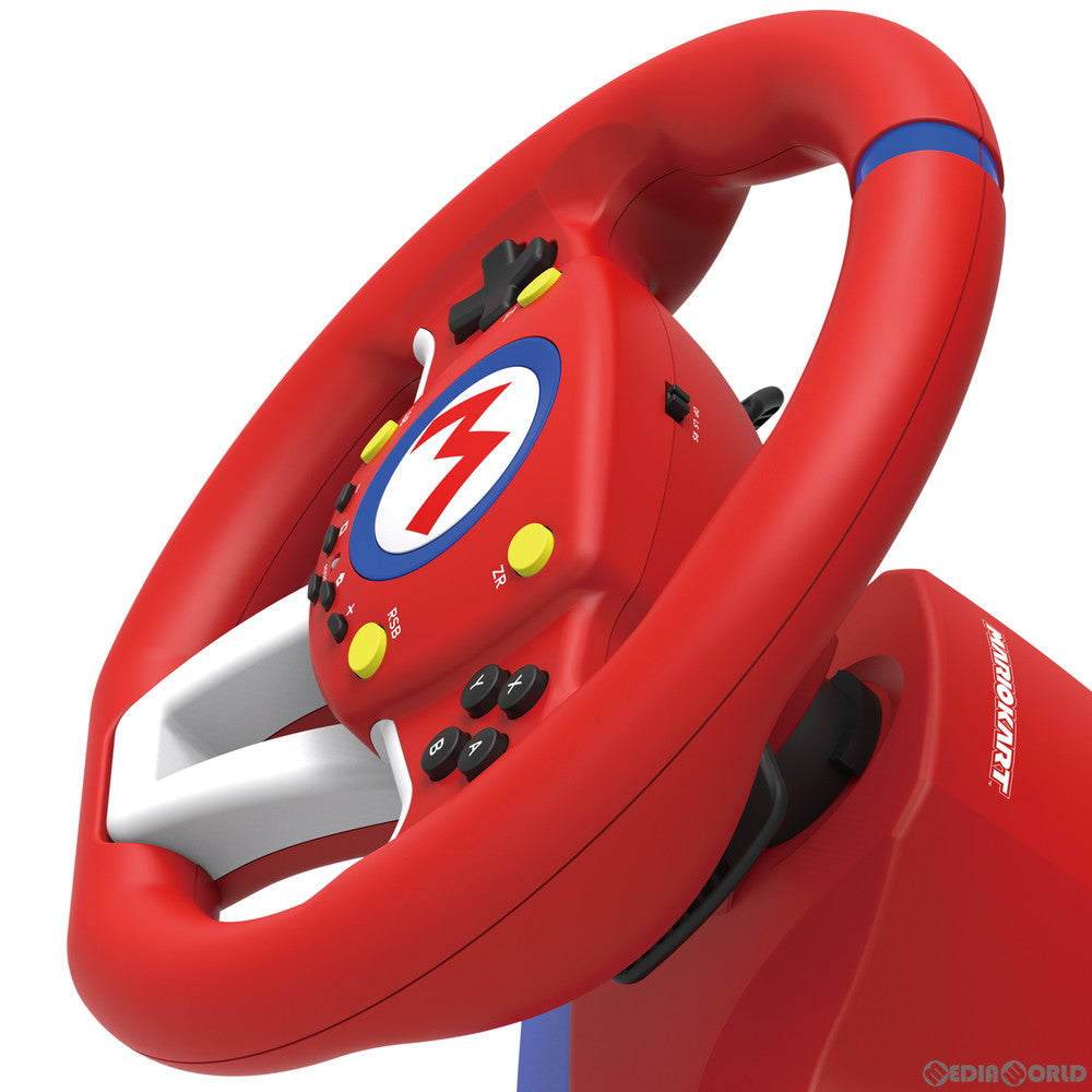 【中古即納】[お得品][表紙説明書なし][ACC][Switch] マリオカートレーシングホイール for Nintendo Switch(ニンテンドースイッチ) 任天堂ライセンス商品 HORI(NSW-204)(20191130)